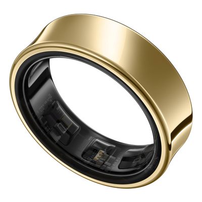 SAMSUNG Galaxy Ring, AI Smart Ring, Size First w/Sizing Kit, No App Subscription, Fitness Monitor, Sleep Tracker, Up to 7-Day Battery, Size 6, Titanium Gold [US Version, 1Yr Manufacturer Warranty]