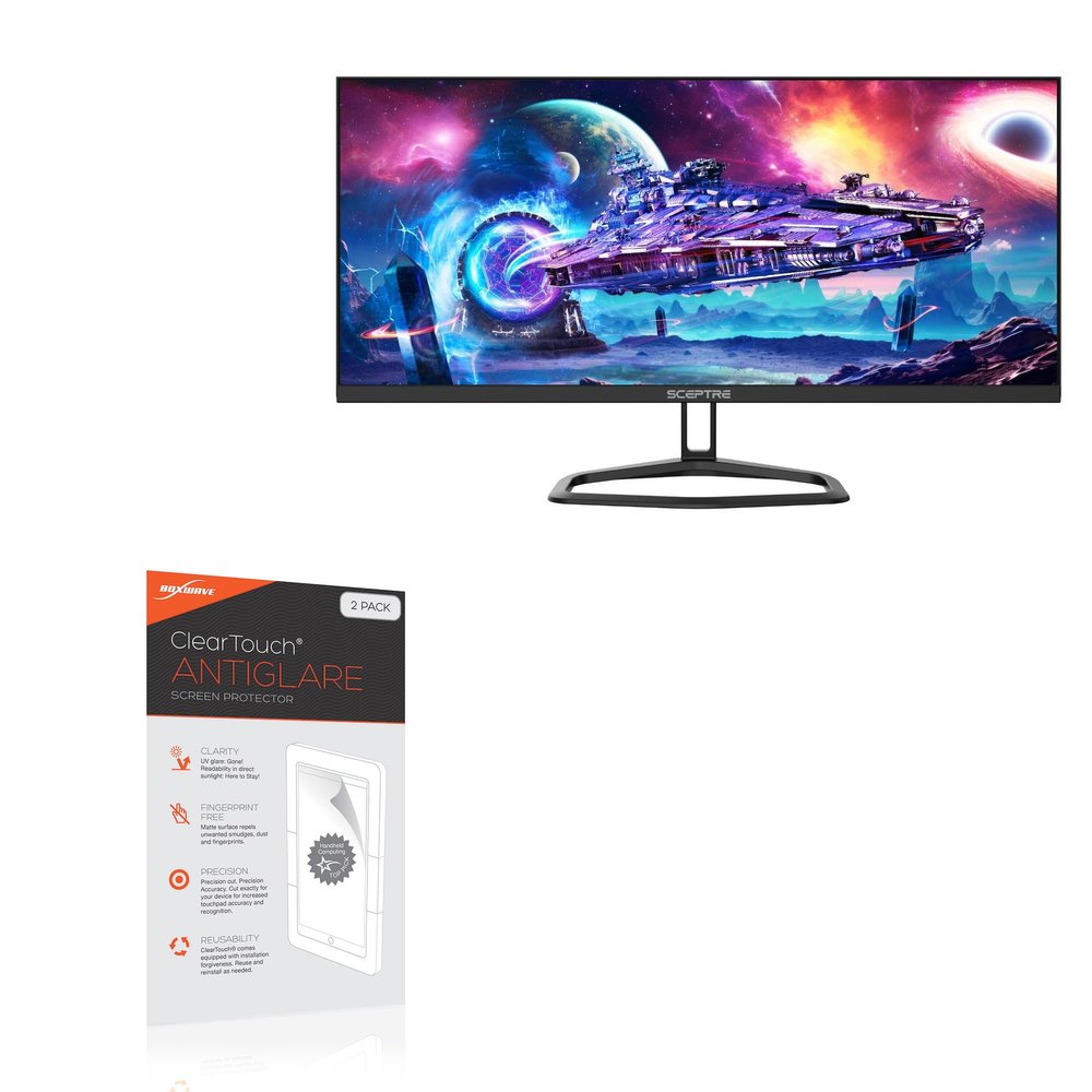 BoxWave Screen Protector Compatible with Sceptre E305B-FU200T (30 in) - ClearTouch Anti-Glare (2-Pack), Anti-Fingerprint Matte Film Skin