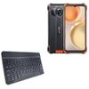 BoxWave Keyboard Compatible with Oscal S80 - SlimKeys Bluetooth Keyboard, Portable Thin with Chiclet-Style Keys - Jet Black view 1