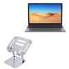 BoxWave Stand and Mount Compatible with BMAX X15 Pro (15.6 in) - Executive VersaView Laptop Stand, Ergonomic Adjustable Viewing Angle Metallic Riser - Metallic Silver view 1