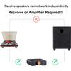8 Inch Passive Subwoofer, 100W Power Heavy Bass Powerful Sound Synthetic Fiber Wood Material, Passive Speaker for Home Theater Party Plug and Play view 2