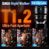 SIRUI Night Walker 75mm T1.2 S35 Telephoto Cine Lens for L Mount, Black view 3
