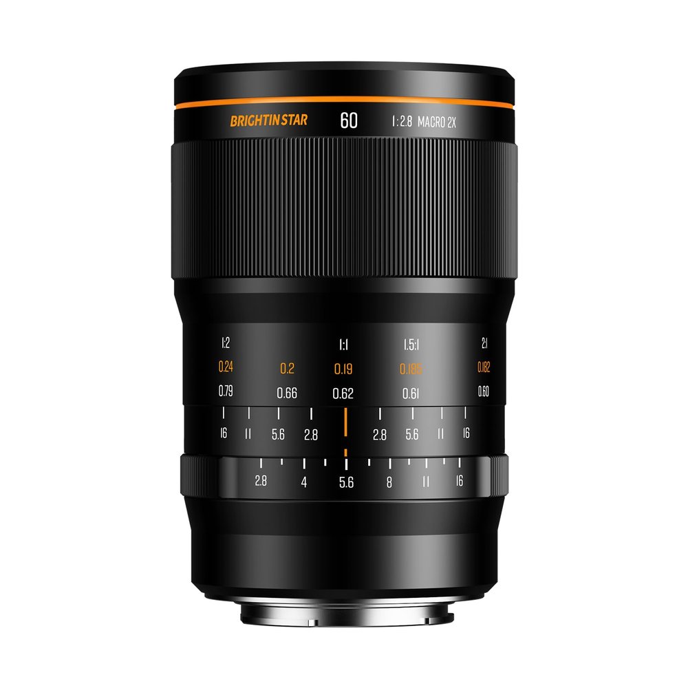 Brightin Star 60mm F2.8 2X Macro Lens for for Sony E Mount Mirrorless Cameras, APS-C Manual Focus MF Prime Large Aperture Lens, Fit for A6700 A6600 A6500 A6400 ZV-E10 ZV-E10II FX30