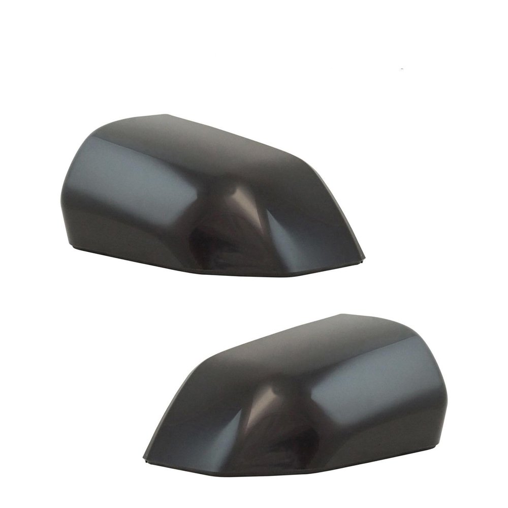 AUTOVIP Mirror Cap Smooth Black Paint to Match Pair Set of 2 Fits Truck (Plastic)