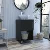 Saybrooke 1-Shelf Single Bathroom Vanity Black Wengue view 1