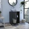 Saybrooke 1-Shelf Single Bathroom Vanity Black Wengue view 2