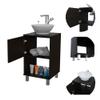 Saybrooke 1-Shelf Single Bathroom Vanity Black Wengue view 3