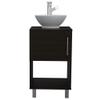 Saybrooke 1-Shelf Single Bathroom Vanity Black Wengue view 4