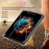 JANENFNA Clear Case for 6" All New Kindle 10th Generation 2019 Release Soft TPU Cover with Foldable Kickstand, Shockproof Rugged Case for Kindle 10th Gen 2019, Fire Soccer view 3
