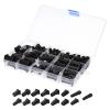 DirectNine Basics 89pcs Strain Relief Cord Connector Assortment Cable Boot Sleeve, Black view 1