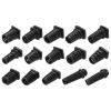DirectNine Basics 89pcs Strain Relief Cord Connector Assortment Cable Boot Sleeve, Black view 2