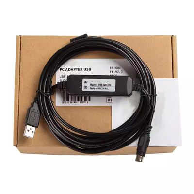 USB-WECON for LX Series PLC Programming Cable Communication Download Cable Programming Transmission Cable Support WIN7/XP/VISTA/WIN8/WIN10 Normal Model Black 3 Meter