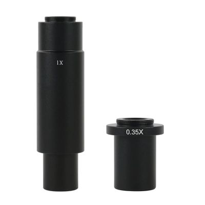 JOEBO Microscope Kit 0.35X 0.5X 1X Industry Mono Lens Zoom C Mount Adapter Lens for 10A 0.7X~4.5X Microscope Lens Microscope Lens Adapters (Color : 0.35X 1X)