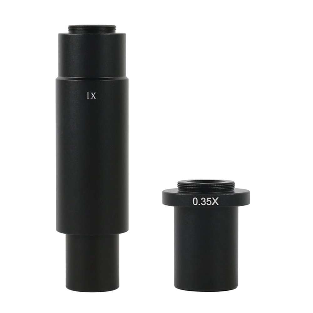 JOEBO Microscope Kit 0.35X 0.5X 1X Industry Mono Lens Zoom C Mount Adapter Lens for 10A 0.7X~4.5X Microscope Lens Microscope Lens Adapters (Color : 0.35X 1X)