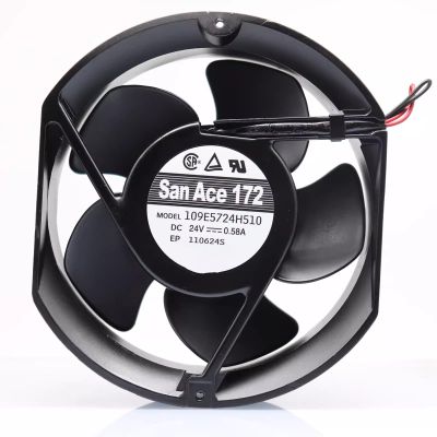 109E5724H510 DC24V 0.58A 17251 172mm 2-Wire Inverter Cooling Fan