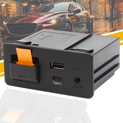 Dasbecan Type-C Wireless Mazda Apple Carplay and Android Auto Retrofit Kit Compatible with Mazda 2/3/6/CX3/CX5/CX9/MX5 2015-2020, TK78-66-9U0C Adapter (Only Support Wireless Carplay NO Android Auto)