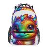 ALAZA Cute Rainbow Baby Dragon Backpack Purse with Multiple Pockets Name Card Personalized Travel Laptop Book Bag, Size M/16.9 inch view 1