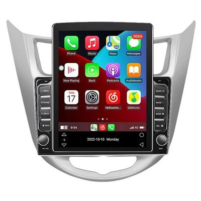 Android 13 Car Radio for Hyundai Solaris Verna Accent Reina 2011-2016 9 Inch Touch Screen CarPlay Android Auto Bluetooth FM GPS Navigation WiFi SWC Backup Camera MIC (2GB RAM+32GB ROM)