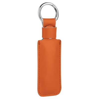 CaSZLUTION Microfiber Leather USB Flash Drive Case - Anti Lost USB Flash Drive Holder Protective Cover with Keychain, Small Portable Storage Carrying Case for USB Flash Drives (1PC, Orange)