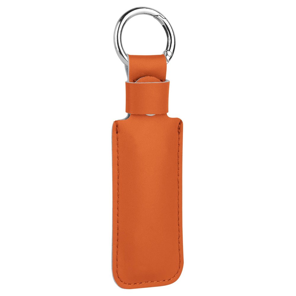 CaSZLUTION Microfiber Leather USB Flash Drive Case - Anti Lost USB Flash Drive Holder Protective Cover with Keychain, Small Portable Storage Carrying Case for USB Flash Drives (1PC, Orange)