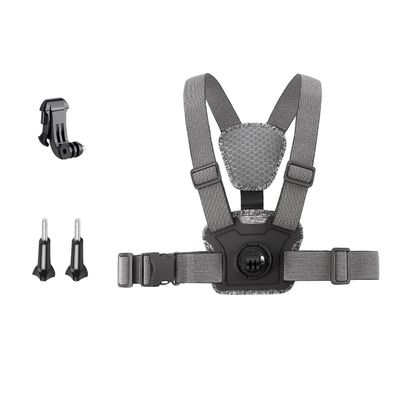 NovelGoal Cell Phone Camera Chest Strap Cycling Front and Rear Photographing for Hero 12 11 10 9 8 7 6 Action Camera Accessories Holder Vlog for Mountain Climbing (Combo D)