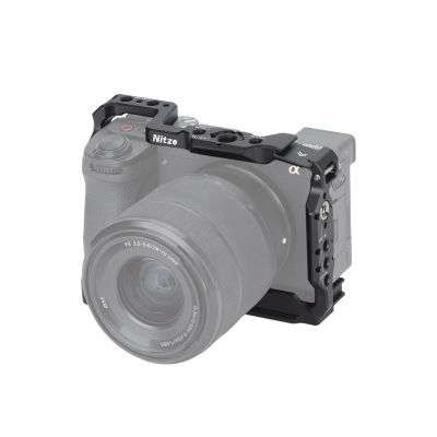 Nitze a6700 Camera Cage for Sony A6700 / Alpha 6700 with Built-in Cold Shoe, NATO Rail and Arca Quick Release Plate - T-S12A