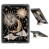 JANENFNA Clear Case for 6" All-New Kindle (2022 Release) Soft TPU Cover with Foldable Kickstand, Shockproof Rugged Case for Kindle 2022 11th Generation, Sun Moon Clouds Stars view 1