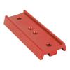 4.25in Dovetail Plate, Aluminum Alloy, Easy to Dismantle, 1/4in Thread, with EQ Mounts, for DSLR Cameras (Red) view 4