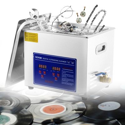 Vinyl Cleaning for LP Vinyl Records Machine with Digital Timer Adjustable Temperature, for Cleaning Jewelry, Glasses