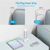 TenTrend 65W Fast Charging Station, Flat Plug Power Strip Tower with 12 AC Outlets & 8 USB Ports (2 PD USB-C Ports), 10FT Extension Cord, Compatible for MacBook Pro, iPhone Series. view 4