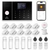 LWOHSI A108F Alarm System for Home Security,WiFi+GSM 4G DIY Alarm Kit with Phone APP Alert, Door/Window Sensor, Remote, Compatible with Alexa and Google for House, Apartment view 1