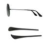 ralhaywi Eyeglass Sunglass Temple End Tips, Glasses Replacement Anti-Slip Ear Socks Tude Sleeve for Round Thin Metal Eyewear Sunglass Frame(Black) view 1