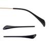 ralhaywi Eyeglass Sunglass Temple End Tips, Glasses Replacement Anti-Slip Ear Socks Tude Sleeve for Round Thin Metal Eyewear Sunglass Frame(Black) view 4