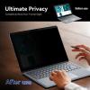 Magnetic Privacy Screen for 12.4 inch Microsoft Surface Laptop Go 3/2/1, Removable Anti Glare Blue Light Laptop Privacy Filter, Anti Spy Black Protector Security Private view 2
