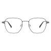 LAMBBAA Blue Light Blocking Reading Glasses Women Men Small Face Computer Fashionable Lightweight Retro Metal FrameBlack+1.25Magnification view 1