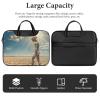 MKLYR Leather Laptop Bag for Men Women, A Feeling of Loneliness Printed 16.5 Inch Laptop Messenger Bags, Work Computer Bag Satchel Bag Best Gifts view 4