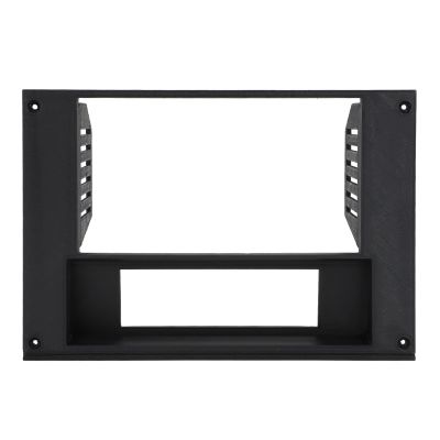 AUTOVIC Radio Bezel Reversed HVAC Controls with Radio Bracket for 3rd Gen Camaro 1982-1992, 3D Printed Double Din Radio Dash Kit Black