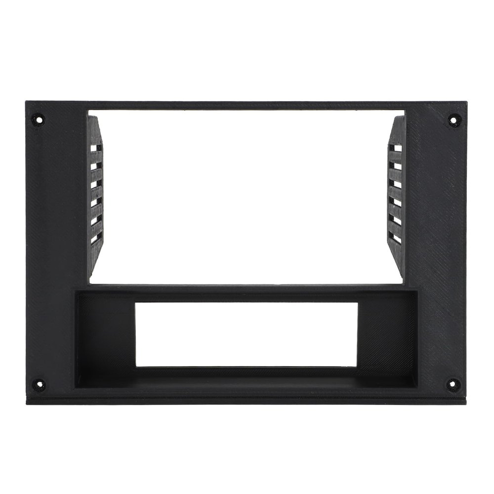 AUTOVIC Radio Bezel Reversed HVAC Controls with Radio Bracket for 3rd Gen Camaro 1982-1992, 3D Printed Double Din Radio Dash Kit Black
