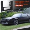 AUTOVIC Radio Bezel Reversed HVAC Controls with Radio Bracket for 3rd Gen Camaro 1982-1992, 3D Printed Double Din Radio Dash Kit Black view 2