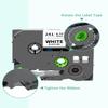 Topcolor 6-Pack 18mm 0.7" Laminated Tape Compatible for Brother P-Touch Label Tape 18mm 0.7 Inch Laminated Colored Tze Tz 3/4" Label for PTD400 PTD610BT PTD410 PTD600, White/Red/Yellow/Blue/Green/Pink view 3
