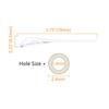 ralhaywi Eyeglass Sunglass Temple End Tips, Glasses Replacement Anti-Slip Ear Socks Tude Sleeve for Round Thin Metal Eyewear Sunglass Frame(Clear) view 4