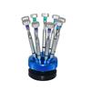 Screwdriver Set Premium Stainless Steel Tool Set Knurled Grip, 9 Configurations, 360Rotating Cap view 1