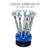Screwdriver Set Premium Stainless Steel Tool Set Knurled Grip, 9 Configurations, 360Rotating Cap view 4