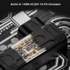 chenyang USB C Male to DC 5.5x2.1mm Female PD 140W 5V/9V/20V 90 Degree Angled Charge Converter Adapter with PD Emulator view 2