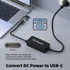 chenyang USB C Male to DC 5.5x2.1mm Female PD 140W 5V/9V/20V 90 Degree Angled Charge Converter Adapter with PD Emulator view 3