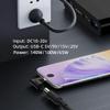 chenyang USB C Male to DC 5.5x2.1mm Female PD 140W 5V/9V/20V 90 Degree Angled Charge Converter Adapter with PD Emulator view 4