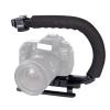 Super Grip Video Stabilizing Handle with Hot Shoe Mount for DSLR Camera Camcorder, Portable U Grip Handheld Stabilizer view 1