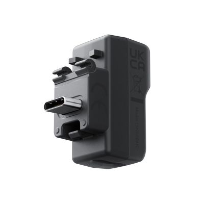 DAGIJIRD Rechargeable Audio Adapter External Expansion Microphone Adapter Accessory for Insta360 X4 Camera