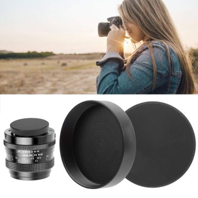 2Pcs Camera Lens Cap,Camera Lens Rear Cover, Aluminum Alloy Cap Protect Lens from Dust, Moisture, for M42 Lens Mount