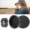 2Pcs Camera Lens Cap,Camera Lens Rear Cover, Aluminum Alloy Cap Protect Lens from Dust, Moisture, for M42 Lens Mount view 1